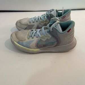 Nike Gray and Teal Athletic Shoes